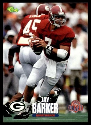 1995 Classic NFL Rookies #86 Jay Barker Rookie Green Bay Packers - Image 1 of 2