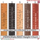 PERSONALISED Height Chart Wall Sticker Giant Wooden Ruler House Warming Present