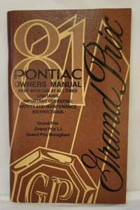 1981 Pontiac Grand Prix Owners Manual 10016551 Grand Prix LJ, Brougham - Bild 1 von 12