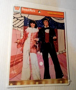 Donny und Marie Osmond TV-Show Vintage Rahmen Tablett Puzzle Whitman 1977 Neu - Bild 1 von 6