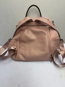 S-Zone wandelbarer Rucksack rosa Rindsleder Handtasche Beuteltasche gebraucht - Bild 1 von 11