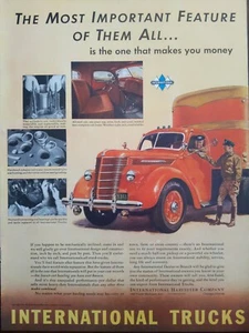 1939 international trucks print ad.  The most important feature of them all... - Picture 1 of 1
