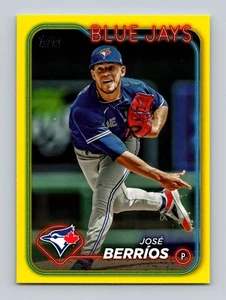 2024 Topps #272 José Berríos Amarillo Minorista Toronto Azulejos - Imagen 1 de 2