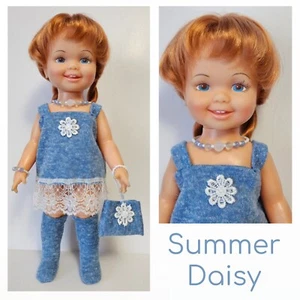 CINNAMON DOLL CLOTHES Retro Dress Purse Boots and Jewelry HM Fashion NO DOLL d4e - Picture 1 of 9