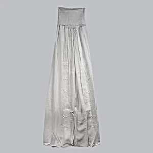 Peruanischer Baumwoll-Einteiler Schlauchoberteil Wickelhose bestickt weiß Damengröße 28 - Bild 1 von 11