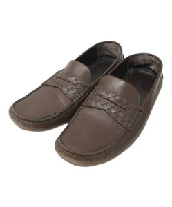 Bottega Veneta Men's Brown Leather Dress Shoes Size 43 Italy - Picture 1 of 10