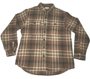 Kiel James Patrick Cedar Hollow PINES Cozy Cabin Flannel Jacket XL Brown Plaid  - Picture 1 of 21