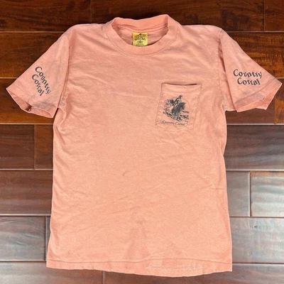 Camiseta Vintage Country Corral Norfolk Bolsillo Dorado Alta Cruz Stedman Talla M Foto 1 de 4