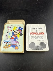 Carta da gioco Topolino Modiano Disney Poker Disney vintage nuova - Foto 1 di 5