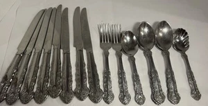 Richmond Hill Reed & Barton 18/10 SS Flatware 19 Piece Forks, Spoons, Knives - Picture 1 of 12