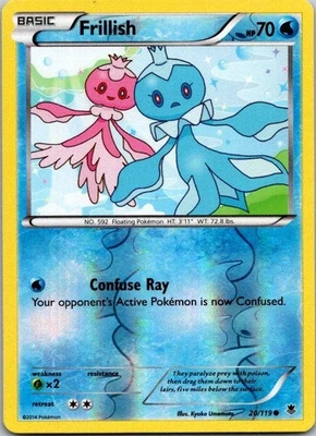Frillish 20/119 Reverse Holo Common XY - Phantom Forces LP - Image 1 of 2