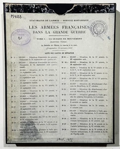 Les Armes Francaises dans La Grande Guerre. Tome I - 4e Vol. cartes / Map 333642 - Imagen 1 de 1