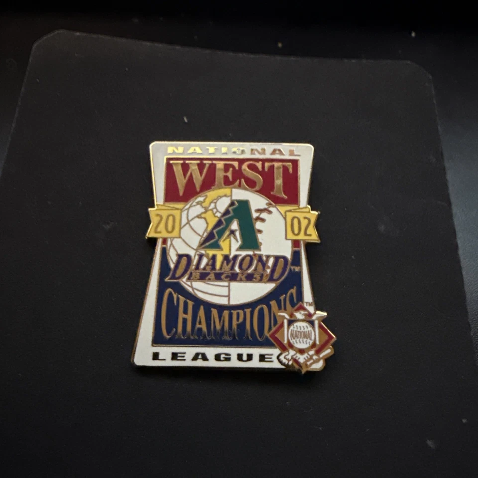 Arizona Diamondbacks 2002 National League West Champions MLB Baseball Lapel Pin - Image 1 of 1