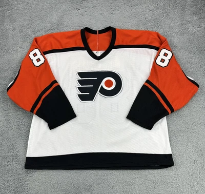 VTG Eric Lindros Philadelphia Flyers Maska Air Knit Jersey 2XL Stitch NHL Hockey - Image 1 of 4