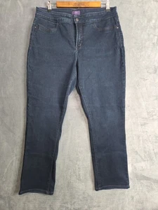 NYDJ 12W Straight Leg Legging Jeans Dark Wash Stretch Denim 38445 - Picture 1 of 12