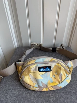 Kavu Canvas Spectator Fanny Pack Summer Blooms - Image 1 of 4
