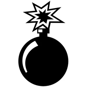 (2) Cannon Ball 3" Vinyl Decals - Picture 1 of 3