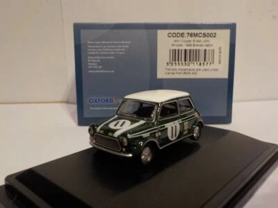 Mini Cooper S MK2 - Green - Brands Hatch - 1/76 Scale - Oxford Diecast. Model ca - Image 1 of 4