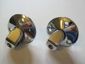 HOLDEN HK HT HG CHROME SUN VISOR BRACKETS NEW TORANA LC LJ MONARO PREMIER - Picture 1 of 3