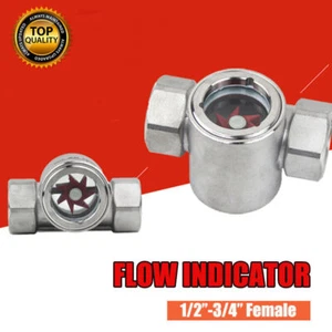 Durchflussanzeiger1/2" 3/4" Female - Afbeelding 1 van 5