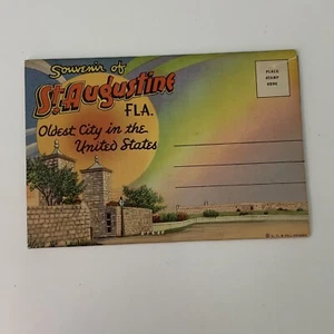 Álbum de postales vintage de San Agustín Florida de 18 vistas 1943 recuerdo - Imagen 1 de 8