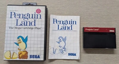 Vintage 1987 Sega Master System Penguin Land CIB  - Image 1 of 4