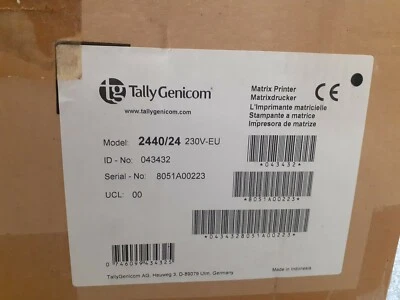 New boxed Tallygenicom TALLY 2440 - 24PIN DOT MATRIX PRINTER - Image 1 of 2