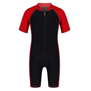 Swimsuits Wetsuit One Piece Rash Guard Swimming Bathing Suit Kids Beachwear New - Picture 1 of 19