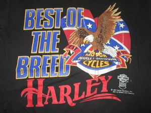 Vintage 1987 HARLEY DAVIDSON MOTOR CYCLES by Speed Limit 70 (XL) T-Shirt BEST - Picture 1 of 4