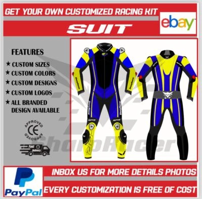 Сделанный на заказ кожаный мотоциклетный гоночный костюм - любой дизайн и изготовление для мужчин и женщин - Изображение 1 из 4