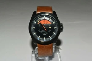 Diesel braun Vintage Leder schwarzes Zifferblatt DZ1660 $ 160 Uhr - Bild 1 von 7