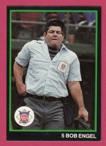 1988 Baseball Umpire card # 5 Bob Engel National League