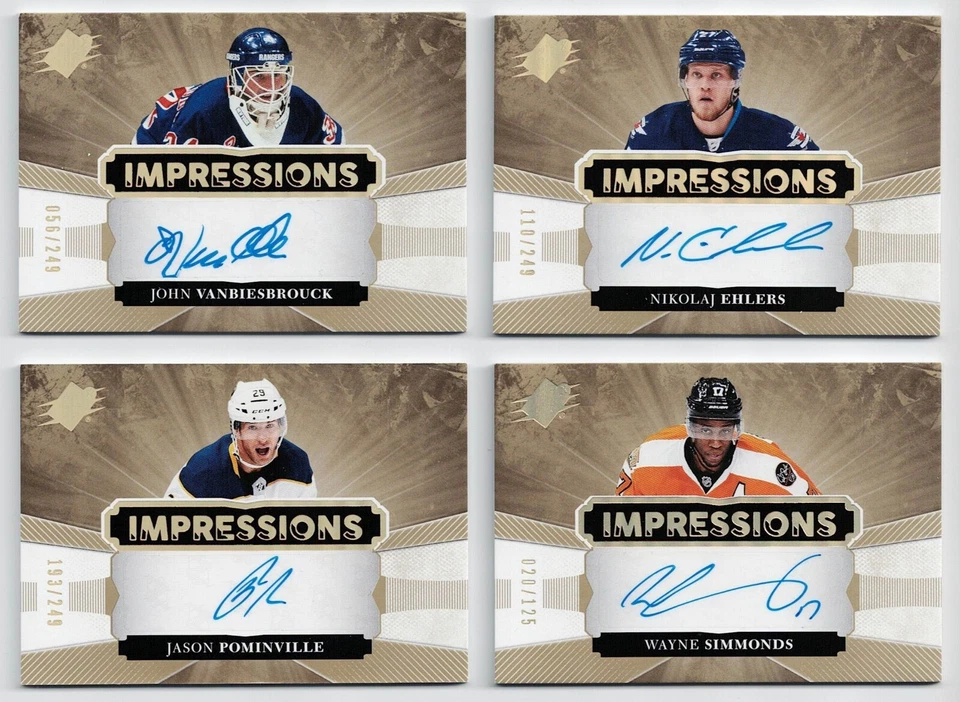 2017-18 SPx Impressions Autograph #/249 #/125 Pick From List !! - Image 1 of 1