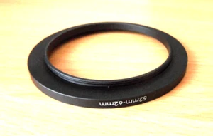 52mm to 62mm 52-62 Stepping Step Up Filter Ring Adapter 52-62mm 52mm-62mm (UK) - Picture 1 of 1