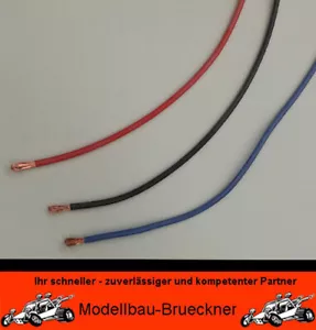 3x 1m cable de silicona 4,0 mm2 extremadamente suave rojo/negro/azul batería Lipo - Imagen 1 de 1