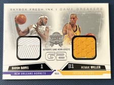 2004 Skybox Fresh Ink Game Breakers Jerseys Reggie Miller/Baron Davis #GB-BD/RM