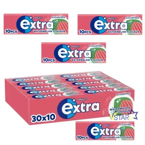 Extra Watermelon Flavour Sugar Free Chewing Gum 10 Pieces Perfect Gift - Picture 1 of 5