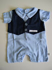 Nazareno Gabrielli baby boy blue Rompers 1-3 months 100% cotton