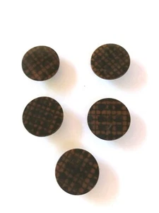 5 boutons plats Art déco bakélite écossais diamètre 17 mm réf 36 - Picture 1 of 3