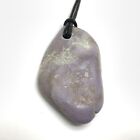 Collier pendentif jade violet lavande jadéite caillou Bursa dinde #20