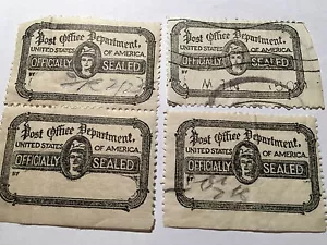 US BO Post Office Department Vereinigte Staaten Amerika offiziell versiegelt, SET - Bild 1 von 2