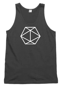 Geometric 3D Hexagon Herren Damen Trägershirt Tank Top - Bild 1 von 4