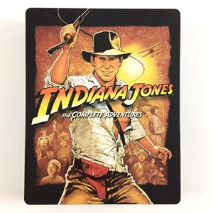 Indiana Jones L'intégrale, Coffret Steelbook 5 Blu Ray / The Complete Adventures - Picture 1 of 2