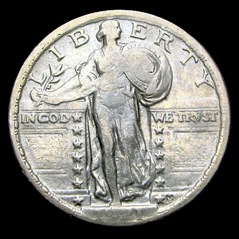 1921 Standing Liberty Quarter Silver ---- Nice Coin ---- #UU029 Cover