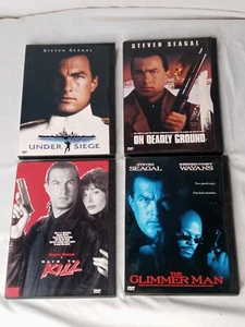 Steven Seagal DVD Lot Under Siege Hard to Kill On Deadly Ground The Glimmer Man - Picture 1 of 13