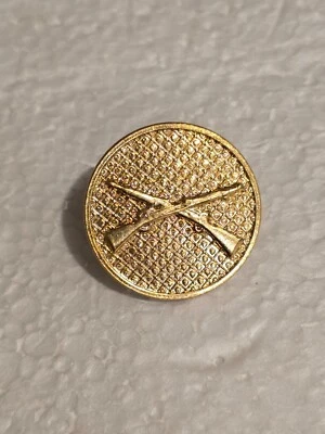 Collar del Ejército de los Estados Unidos de la Primera Guerra Mundial a 1930 de latón alistado infantería tornillo con respaldo 1T2-11 Foto 1 de 2