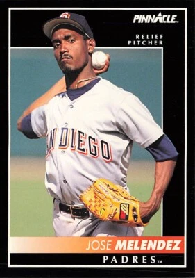 Jose Melendez 1992 Pinnacle #536 San Diego Padres - Image 1 of 2