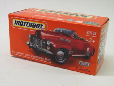 TOY Collectible Car: 2021 Mattel MATCHBOX 1941 Cadillac 62 Convertible Coupe NEW - Image 1 of 3