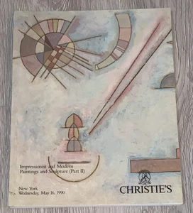 Christie's Impressionist & Moderne Gemälde & Skulpturen NY Katalog Mai 1990 - Bild 1 von 7