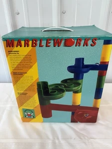 Vintage Discovery Toys Marbleworks Marble Run Many Extra Pieces And 10 Marbles - Picture 1 of 6